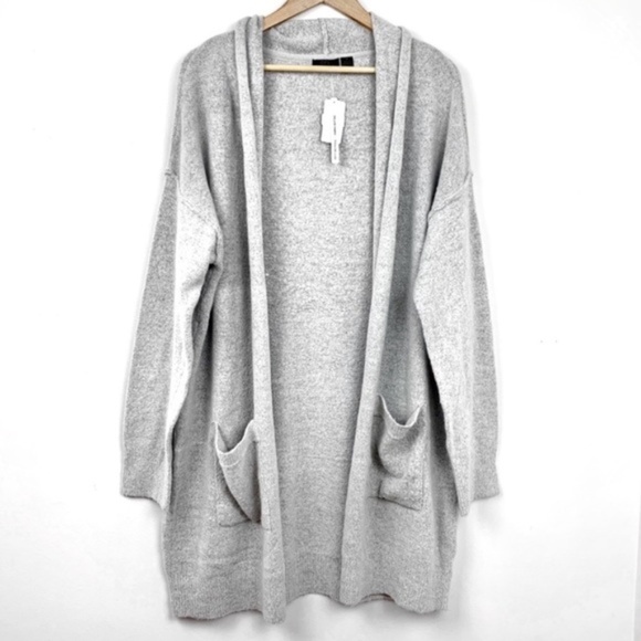 RDI Sweaters - NWT RDI Gray Open Cardigan